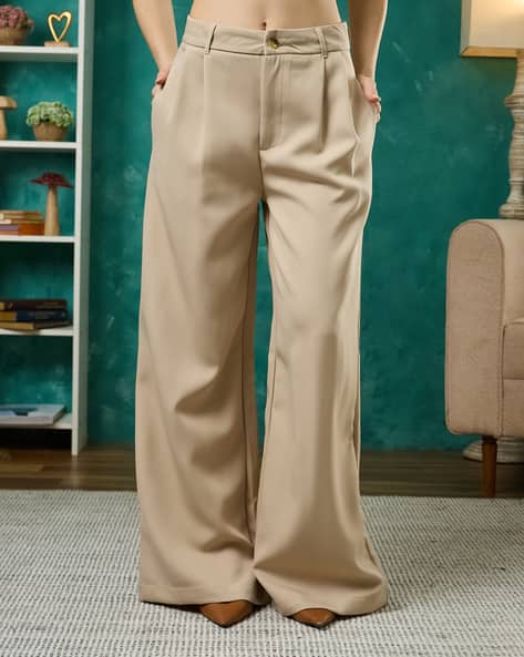 Product image of
                        Shein Shein Full Length Fly With Button Closure
                        Pleated Pant
