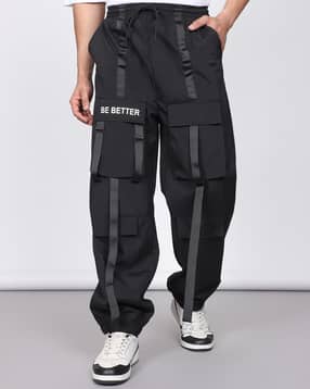 Shein Elasticated Drawstring Waist Strap Detail Joggers-picture-20