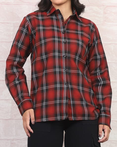 Product image of
                        Shein Shein Spread Collar Full Sleeve Checked
                        Shirt