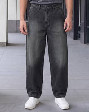 Shein Shein Men Full Length Fly With Button Closure Mid Wash Jeans