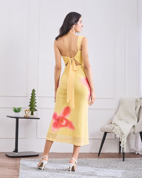 chinese dress ladies SheIn Women's Sexy Backless Mermaid Long Dress Slim Cocktail Evening Dresses  Red Small : Buy Online at Best Price in KSA main image 1