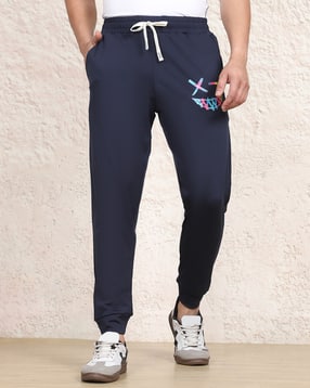 Shein Elasticated Drawstring Waist Graphic Print Joggers-picture-24