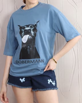 Shein Drop Shoulder Graphic Full Front Print Crew Tshirt-picture-12