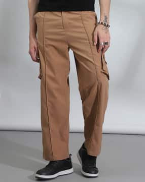 Shein Semi Elasticated Waist Ankle Zip Pintuck Pants-picture-45