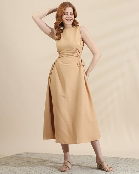 Buy Tan Dresses for Women by Shein Online | sheinindia.in