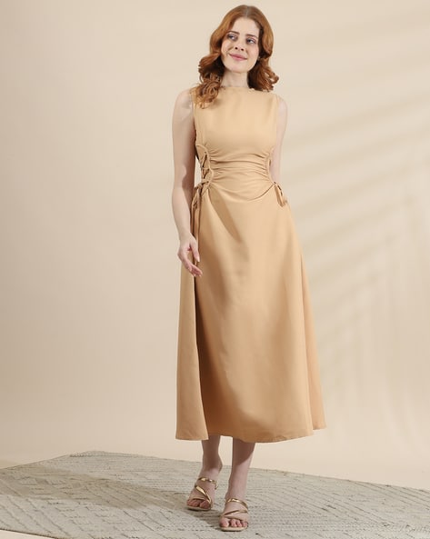 Buy Tan Dresses for Women by Shein Online | sheinindia.in