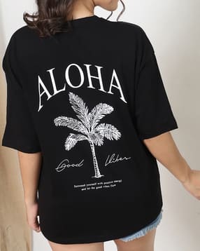Shein Drop Shoulder Graphic Back Print Crew Tshirt-picture-22
