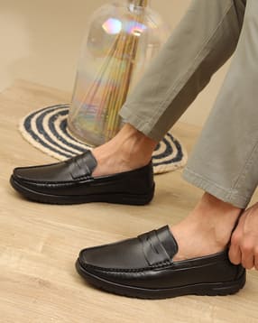 Shein Men's Slip-On Square Toe Low Top Loafers-picture-43