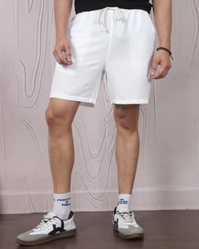 Shein Elasticated Drawstring Waist Athletic Shorts-picture-46