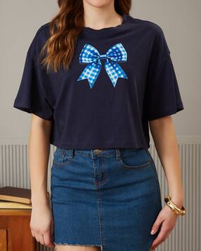 Shein Drop Shoulder Graphic Chest Print Crew Tshirt-picture-46