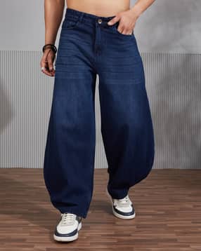 Shein Low Rise Fly with Button Closure Mid Wash Jeans-picture-25