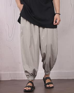 Shein Ankle Length Elasticated Drawstring Waist Pleated Pant-picture-14