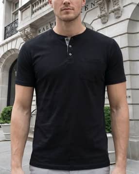 Shein Medium Length Short Sleeve Henley Tshirt-picture-31