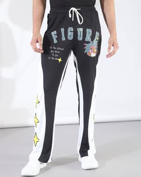 Shein Full Length Panelled Typographic Print Track Pants-picture-25