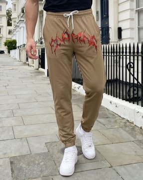 Shein Shein Ankle Length Graphic Placement Print Jogger