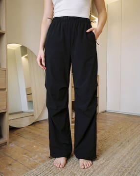 Shein Full Length Elasticated Waist Layered Panel Track Pants-picture-39