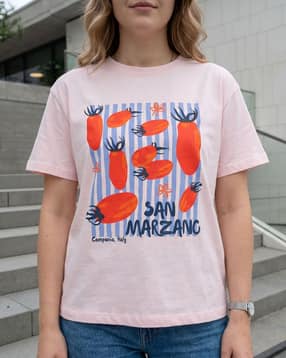 Shein Short Sleeve Graphic Front Print Crew Tshirt-picture-17
