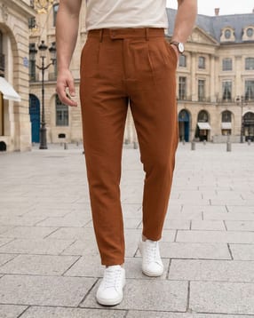 Shein Ankle Length Semi Elasticated Waist Pleated Pant-picture-13