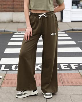 Shein Elasticated Drawstring Waist Typographic Print Track Pants-picture-36
