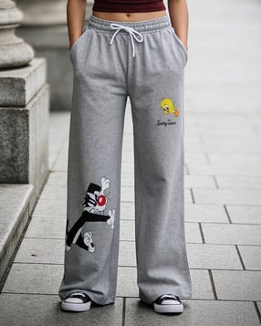 Shein Elasticated Drawstring Waist Looney Tunes Print Track Pant-picture-29