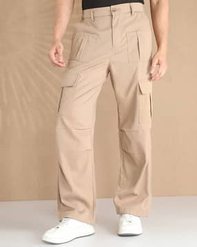 Shein Semi Elasticated Waist Knee Pleated Cargo Pant-picture-23