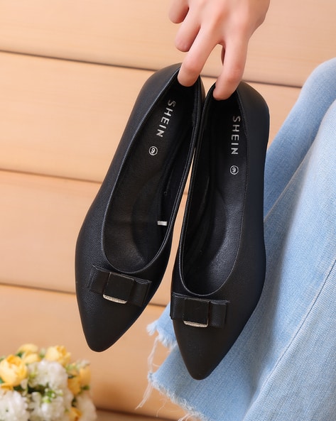 Buy Black Flat Shoes for Women by Shein Online | sheinindia.in