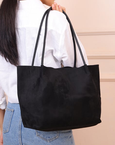 Shein Women Snap Button Closure Tote Bag With Pouch