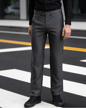 Shein Ankle Length Semi Elasticated Waist Pants-picture-30