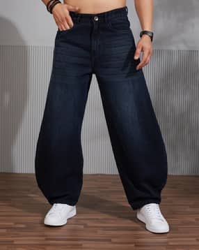 Shein Low Rise Fly with Button Closure Mid Wash Jeans-picture-13
