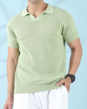 Shein Medium Length Short Sleeve Polo Tshirt-picture-17