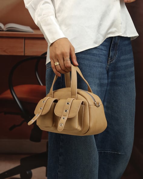 Shein Women Adjustable Strap Sling Bag With Flap Pocket