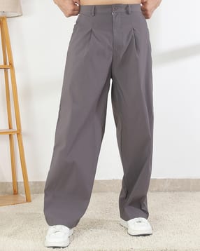 Shein Full Length Semi-Elasticated Waist Pleated Pant-picture-41