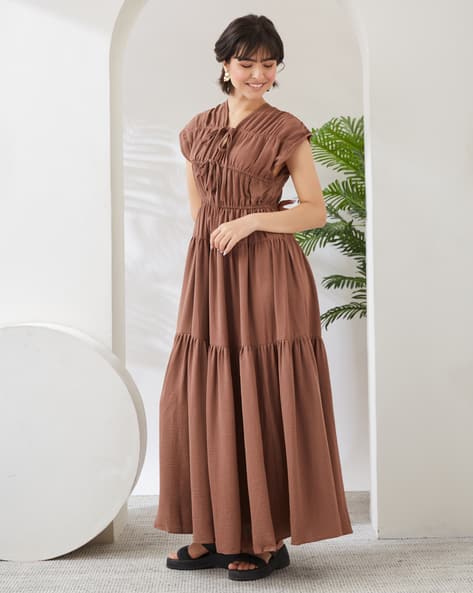 long sleeve formal dresses for women Floral Embroidery A-Line Dress by GLS by Gloria - GL3363 Wayf Linen-Blend Mini Dress Birthday-Dresses Make a statement in Style:Built in 4-5ft Train (Pictured)