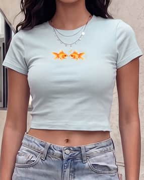 Shein Short Sleeve Graphic Chest Print Crew Tshirt-picture-10