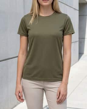 Shein Short Sleeves Textured Crew T-Shirt-picture-15