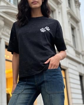 Shein Short Sleeve Embellished Detail Crew Tshirt-picture-37