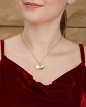 Shein Women Gold Shell Design Pendant Necklace-picture-19