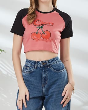 Shein Raglan Sleeve Graphic Chest Print Crew Tshirt-picture-18