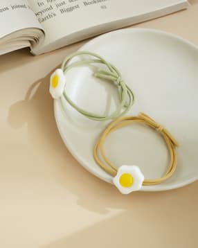 Shein Women Multi Combo of 2 Egg Design Hair Ties-picture-39