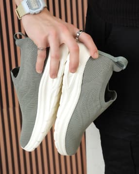 Shein Men Slip-On Round Toe Self Designed Walking Shoes-image-8