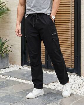 Shein Elasticated Drawstring Waist Knee Pleated Pants-picture-36