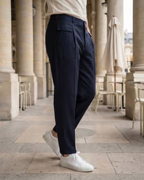 Shein Ankle Length Semi Elasticated Waist Panelled Pants-picture-22