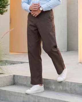 Shein Ankle Length Fly With Button Closure Vented Hem Pant-image-24