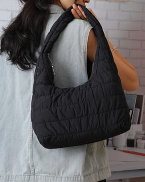 Shein Women Zip Closure Quilted Hobo Bag-picture-39