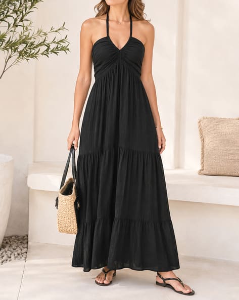 black long sleeve sparkly dress ALIYA Long Sleeve Sequin Gown