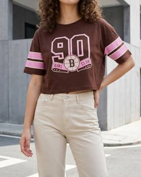 Shein Drop Shoulder Numeric Chest Print Crew Tshirt-picture-18