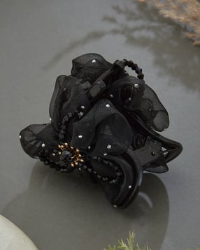 Shein Women Flower Detail Embellished Hair Claw Clip-picture-21