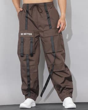Shein Elasticated Drawstring Waist Strap Detail Joggers-picture-33