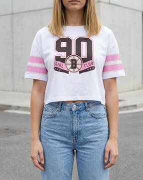 Shein Drop Shoulder Numeric Chest Print Crew Tshirt-picture-27