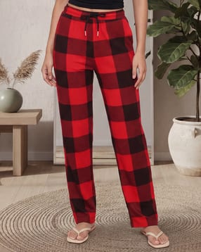 Shein Elasticated Drawstring Waist Checked Pyjamas-picture-10